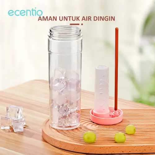 ecentio lunch box anti tumpah 3 sekat dengan kotak sup botol minum