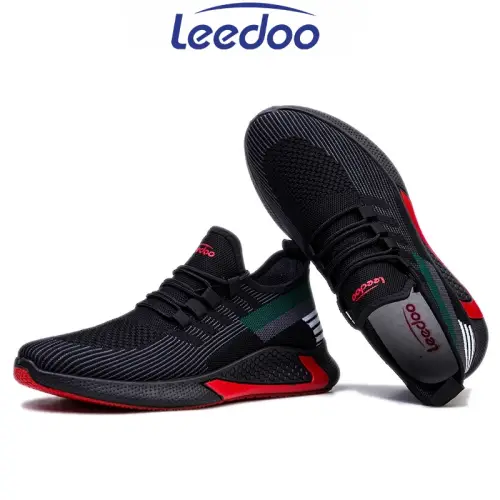 Leedoo Sepatu Pria Kekinian Original Sepatu Joging Pria Kerja Sneakers Casual Running Shoes Gym Shoes MR144