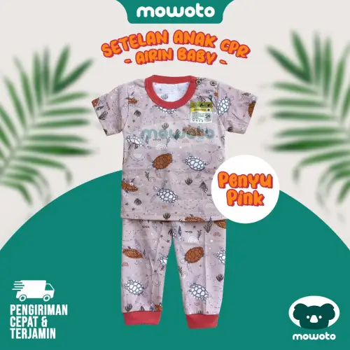  Setelan Airin Baby Terbaru ( 1-2 tahun ) Setelan Piyama Anak Cewek Cowok Kaos Celana Panjang