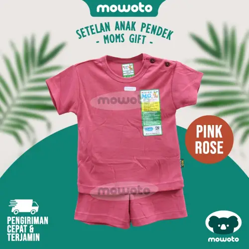 Setelan Moms Gift PENDEK Polos Kancing Pundak Terbaru Moms Gift Motherland