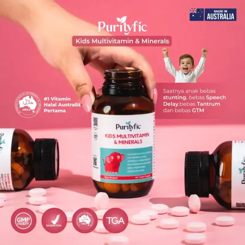 Purityfic Kids Multivitamin Australia Official - Peninggi Badan Terbaik Anak
