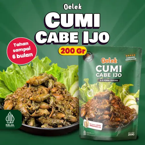 Oelek Cumi Cabe Ijo Oelek / Lauk Cumi Cabai ijo / Lauk Siap Saji