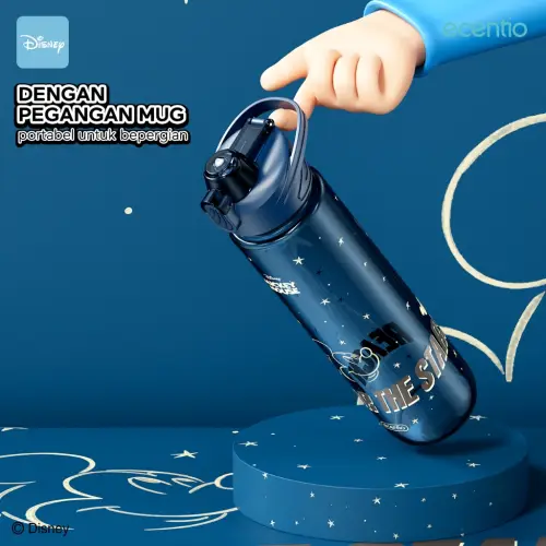ecentio botol minum Disney Micky 1000ml Portable Botol air Anak Sport 1 Liter