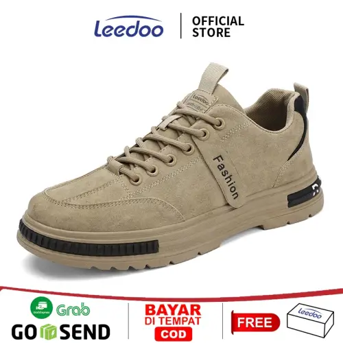 Leedoo Sepatu Pria Kerja Casual Kekinian Sepatu Sneakers Outdoor Shoes Original Dewasa MC430