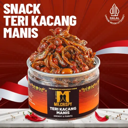 Teri Kacang Gula Aren Mr.Crispy