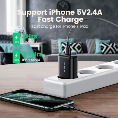 UGREEN Charger Samsung, Oppo, Mi, Vivo USB Type C Fast Charging 10w 15w - 18w