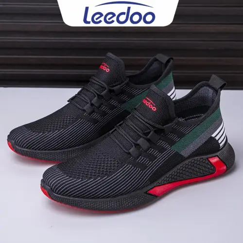 Leedoo Sepatu Pria Kekinian Original Sepatu Joging Pria Kerja Sneakers Casual Running Shoes Gym Shoes MR144