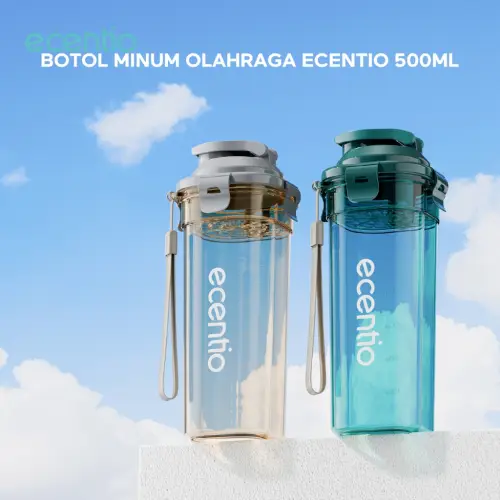 ecentio botol minum Portable 500ml aesthetic Olahraga