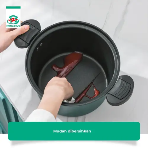 Hongzhuo Panci Presto 3,5 Liter Wajan Presto Kokoh Coating Batu Medis Premium Quality Panci Sop