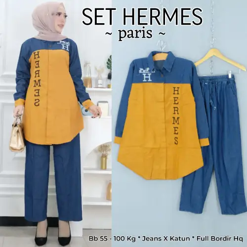 SETELAN WANITA DEWASA HERMIONE ALL REAL PICT UNTUK BERAT BADAN 50 SAMPAI 100 KG