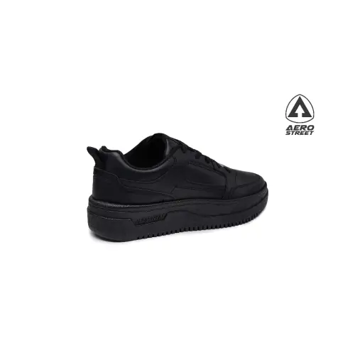 Aerostreet 37-44 Brooklyn Hitam Hitam Hitam - Sepatu Sneakers Casual Sport