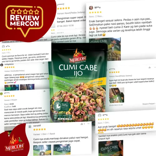 Mercon Merah Putih - Satuan || Cumi Cabe Ijo