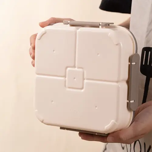 Aimilo Gaya Jepang Tempat Makan Tupperware BPA Free Lunch Box Set Tempat Bekal Anak Sekolah Free Sendok