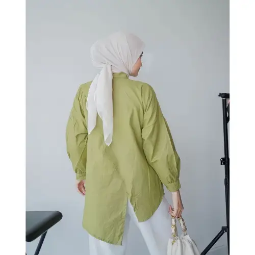 KEMEJA NELKA OVERSIZE LD 120 LINEN PREMIUM