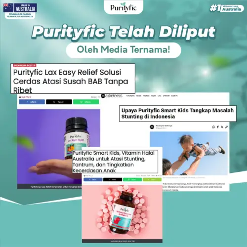 Purityfic Official Lax Easy Relief Vitamin Australia - Tablet untuk Mengatasi Ambeien dan Wasir