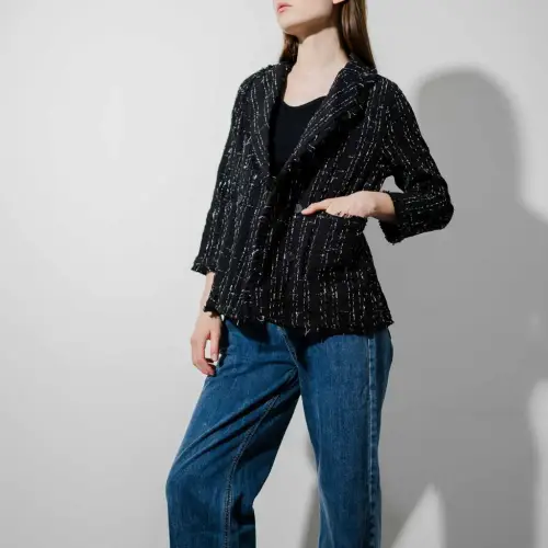 This Is April Blazer Outer Wanita Kekinian Lengan Panjang Talyn Top