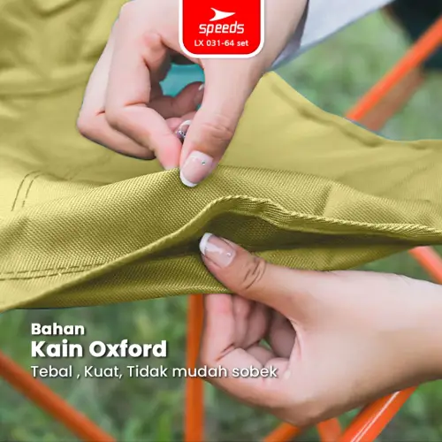 SPEEDS Meja Camping Lipat Set Meja Lipat Kursi Lipat Meja Piknik Camping Outdoor Portable 031-34
