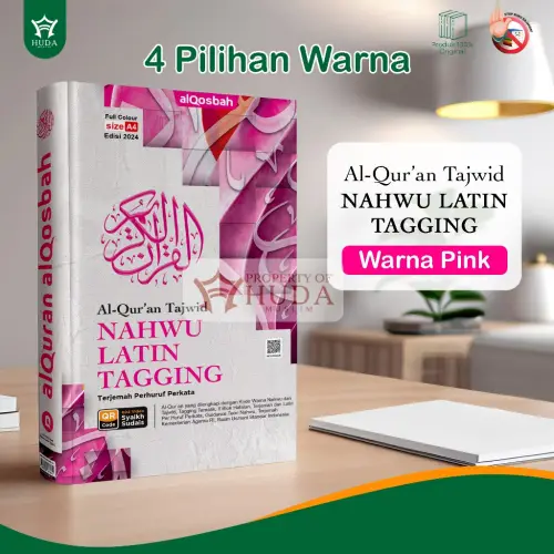 Al Quran Tajwid Nahwu Latin Tagging JUMBO Ukuran A4 Terjemah Perhuruf Perkata Edisi Terbaru 2024