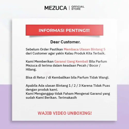 Parfum Cewek Mezuca Shimmer Series Free Box Perfume Wanita Perempuan Wangi Tahan Lama