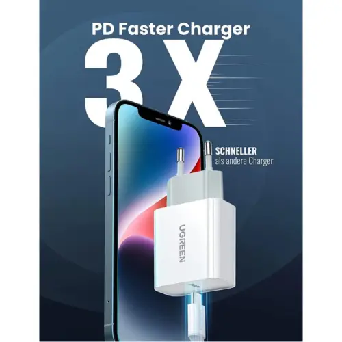 UGREEN Charger MFI iPhone 11 12 13 14 PD Type C to Lightning Fast Charging 20w 30w