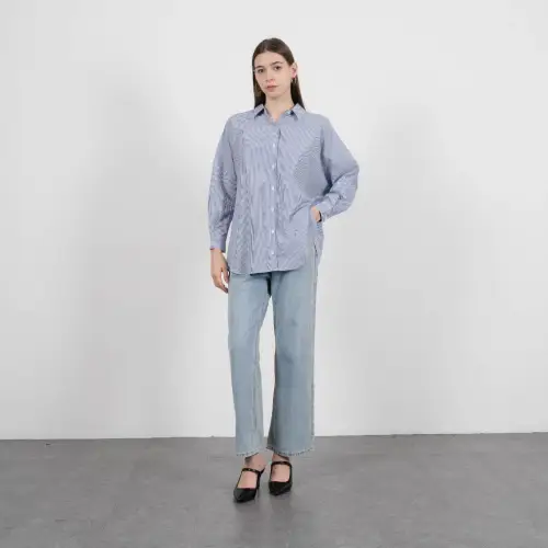 This Is April - Atasan Kemeja Casual Wanita Dayle Top ( LD BESAR )