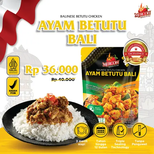 Mercon Merah Putih - Satuan || Limited Edition !! Ayam Betutu