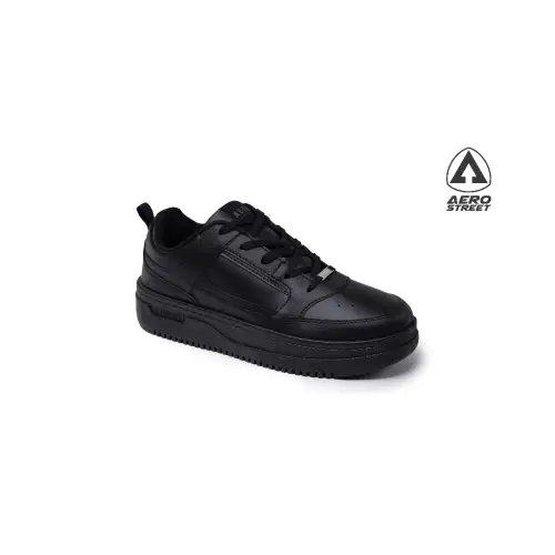 Aerostreet 37-44 Brooklyn Hitam Hitam Hitam - Sepatu Sneakers Casual Sport