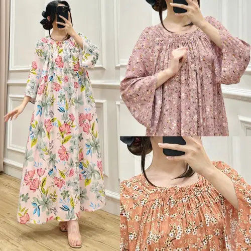 CS-Tania Dress Daster Santai Kekinian Bumil Friendly