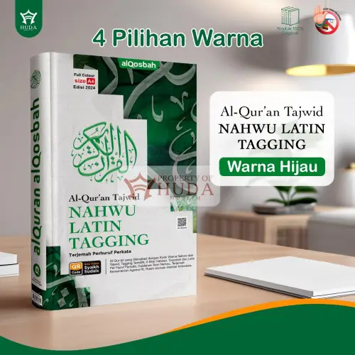 Al Quran Tajwid Nahwu Latin Tagging SEDANG Ukuran A5 Terjemah Perhuruf Perkata Edisi Terbaru 2024