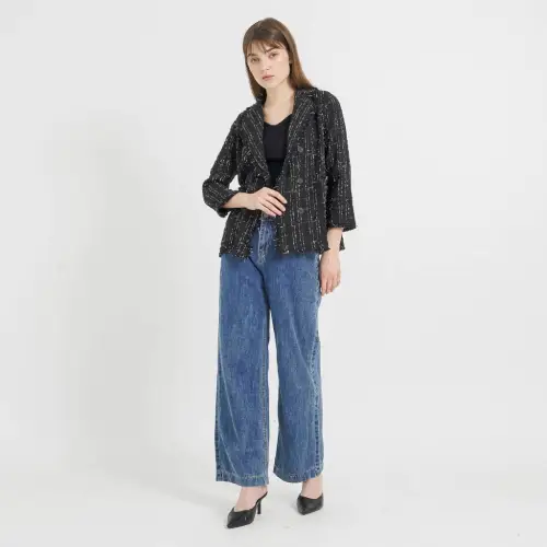 This Is April Blazer Outer Wanita Kekinian Lengan Panjang Talyn Top