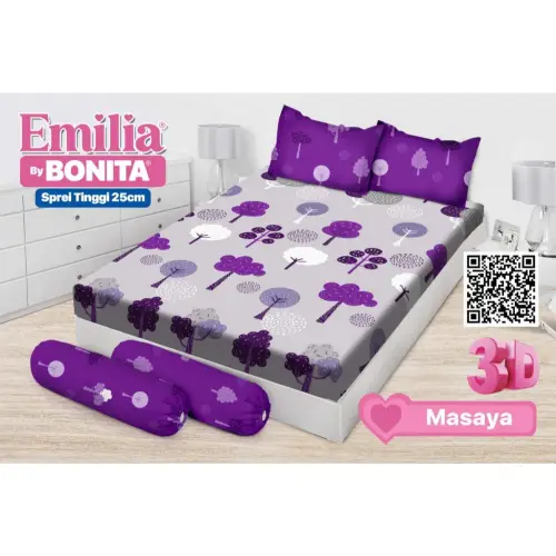 RC Bonita Emilia / Paulina Sprei King Size 180x200 cm Seprai Motif Terbaru