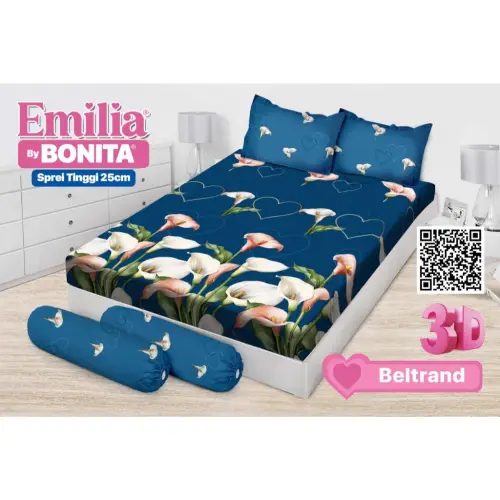 RC Bonita Emilia / Paulina Sprei King Size 180x200 cm Seprai Motif Terbaru