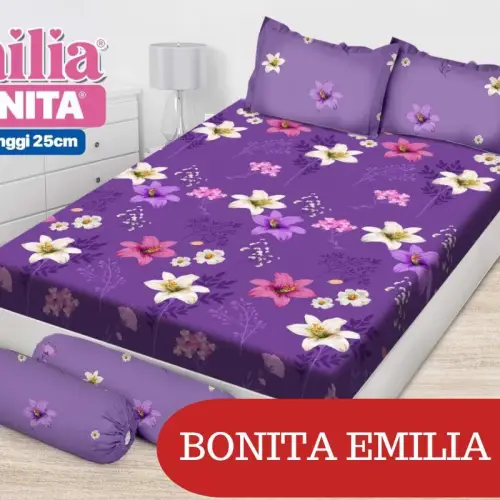 RC Bonita Emilia / Paulina Sprei King Size 180x200 cm Seprai Motif Terbaru