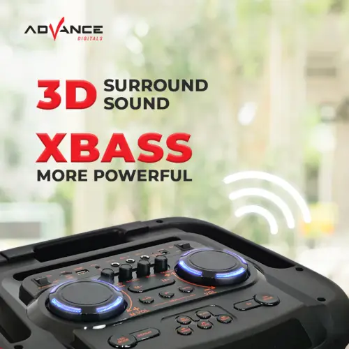 Advance K1512-F Speaker Meeting Bluetooth Salon Aktif 15" Gratis 2 Mic Karoke