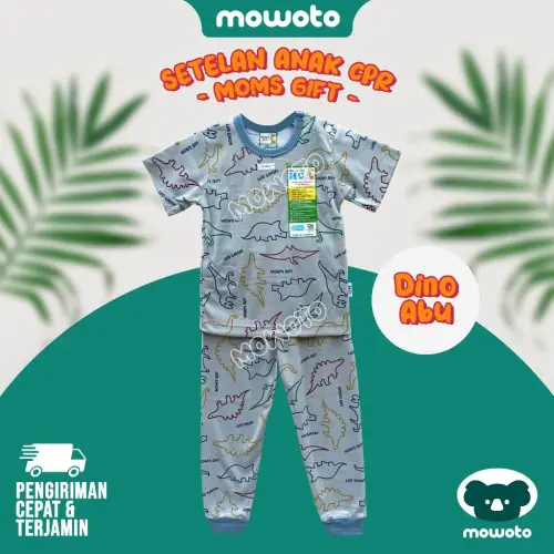 Setelan Moms Gift Terbaru Terlaris ( 1-4 tahun ) Setelan Anak Unisex Piyama Warna Motif Kancing Pundak Celana Pempers Journey