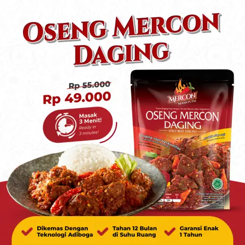 Mercon Merah Putih - Satuan || Oseng Mercon Daging