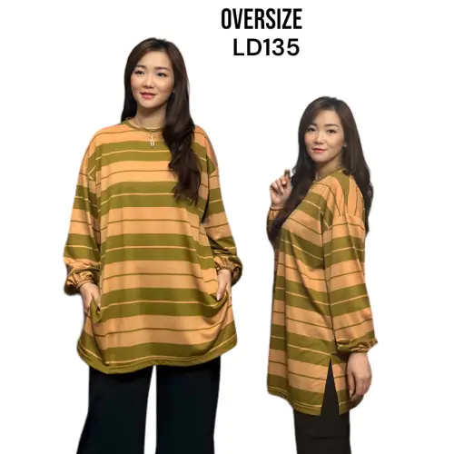 GR ATASAN OVERSIZE / JUMBO LENGAN PANJANG KARET FASHION MUSLIM SR2153