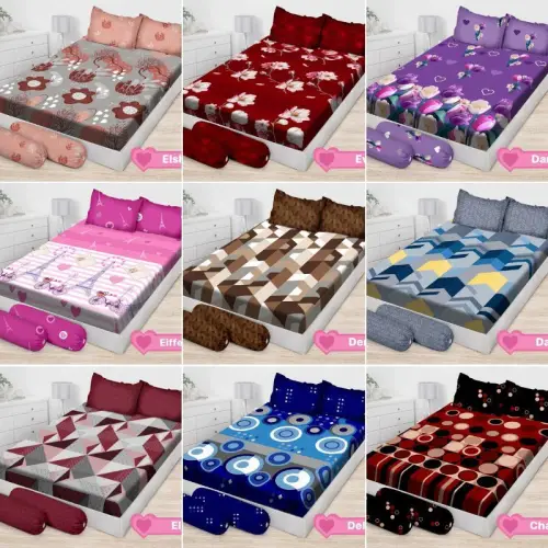 RC Bonita Emilia / Paulina Sprei King Size 180x200 cm Seprai Motif Terbaru