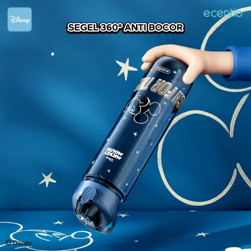 ecentio botol minum Disney Micky 1000ml Portable Botol air Anak Sport 1 Liter