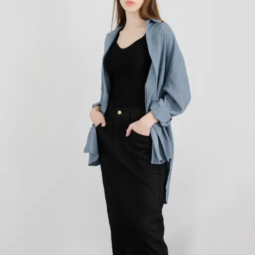 This Is April Atasan Kemeja Wanita Kekinian Jiso Top ( RESTOCK )