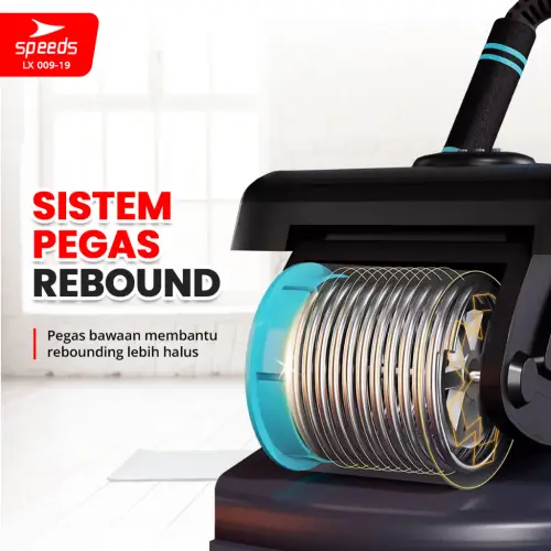 SPEEDS Ab Wheel Double Wheel / Abdominal Roller / Ab Roller / Alat Push Up Stand Bar Alat Gym / Alat Sit Up 009-19