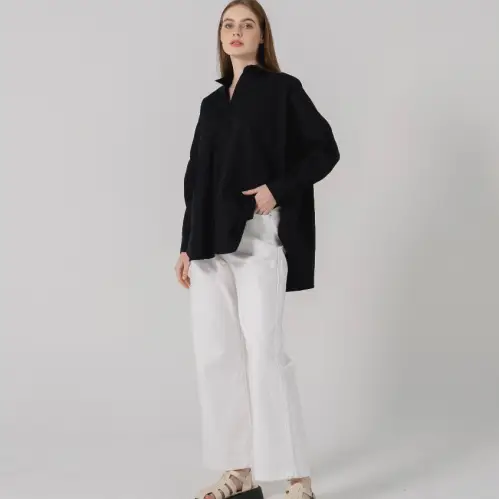 This Is April - Atasan Kemeja Casual Wanita Dayle Top ( LD BESAR )