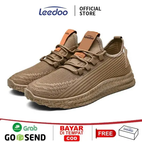 Leedoo Sepatu Pria Sneakers Casual Fashion Terbaru Sport Running Shoes MR109