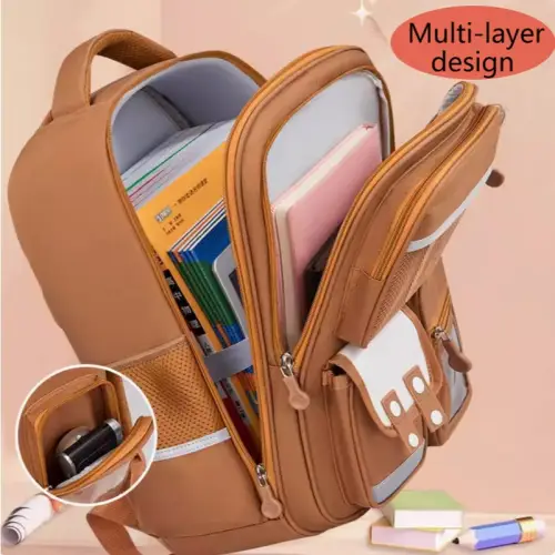 Ransel Sekolah Anti Pegal Kapasitas Besar 30L - Tahan Air & Ergonomis untuk Anak SD-SMP Warna Hitam Biru Merah