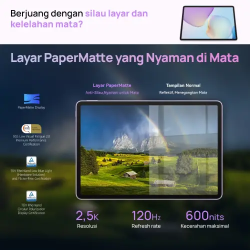 HUAWEI MatePad 11.5-inci 2025 Tablet | WPS Office 2.0 Tingkat PC Eksklusif | Layar Papermatte | 10,100 mAh