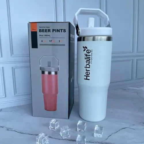 Botol Tumbler Herblf 900ml Tahan Panas Dingin ORI Import