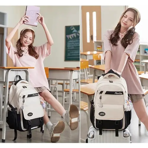 Tas Ransel Anak Perempuan Tas Sekolah Anak Ins Anti Air Model Korea Tebal Kado Anak Untuk 6-15 Tahun