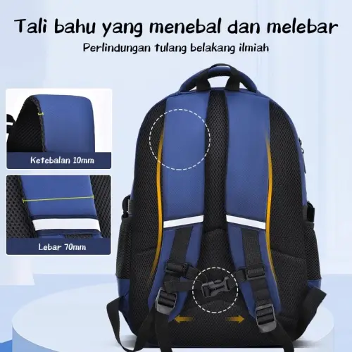 Aimilo Tas Sekolah Anak Laki Laki Tas Ransel Astronot Besar Tas Anak SD Untuk 6-12 Tahun