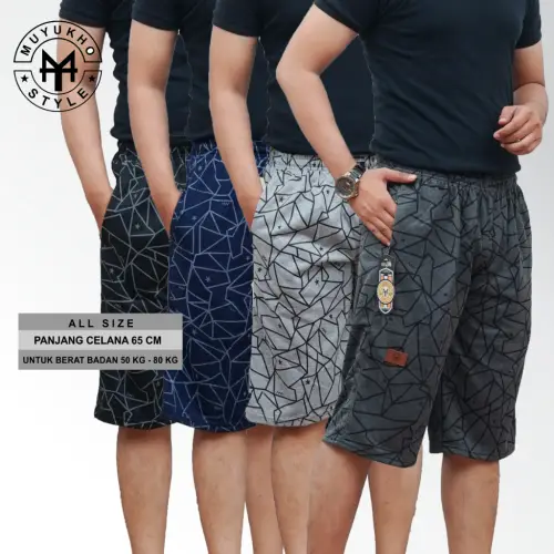 Celana 3/4 Pendek Pria Wanita Dibawah Lutut Santai Harian Dewasa Premium Bebyterry Tebal