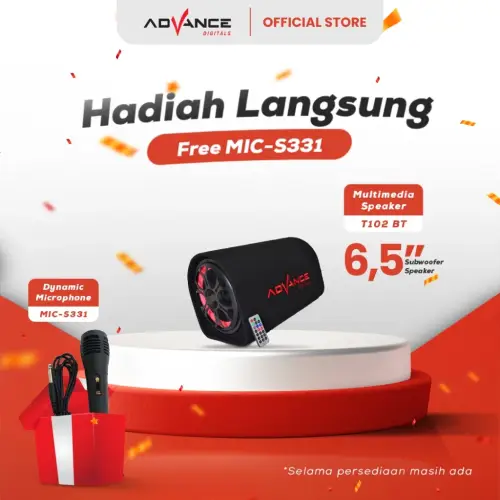 Advance T102 BT - Multimedia Speaker with Subwoofer System + Bluetooth | Garansi Resmi Advance